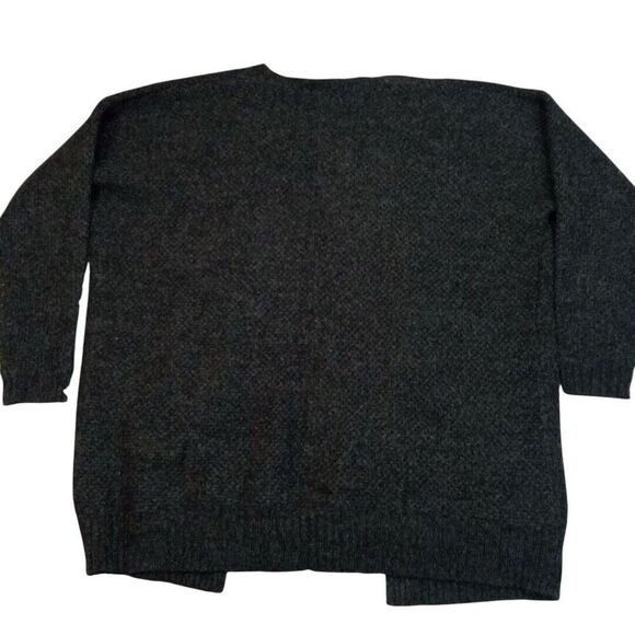 ✨Express Women's Knitted Wool Blend Open Long Sleeve Grey/Black Sz L Cardigan✨ - Picture 7 of 9